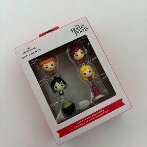 Hallmark Disney HOCUS POCUS Set of 6 Mini Christmas Tree Ornaments NEW